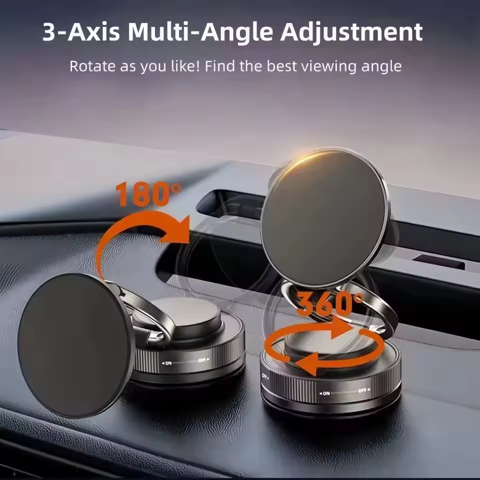 Car Vacuum - Suporte magnético para telemóvel, com ventosa
