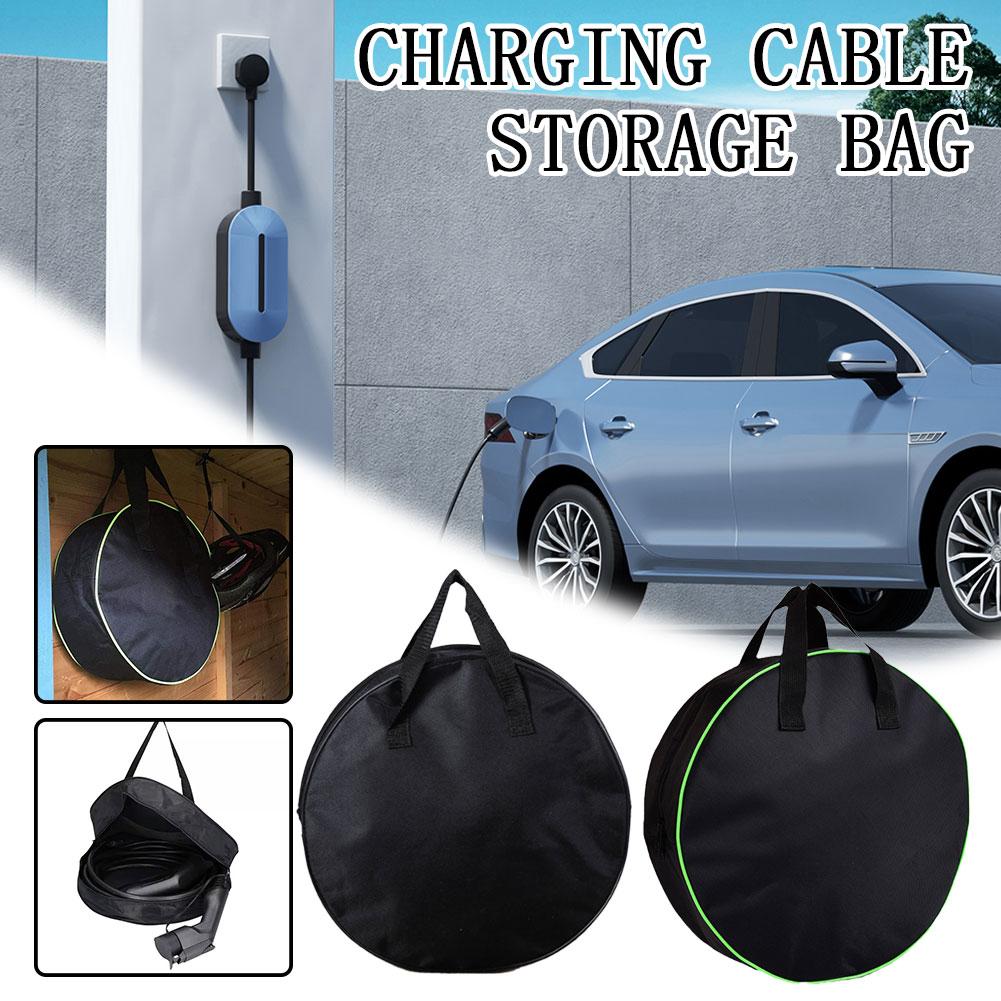 Car Cable Organizer - Bolsa de Armazenamento Redonda Durável para