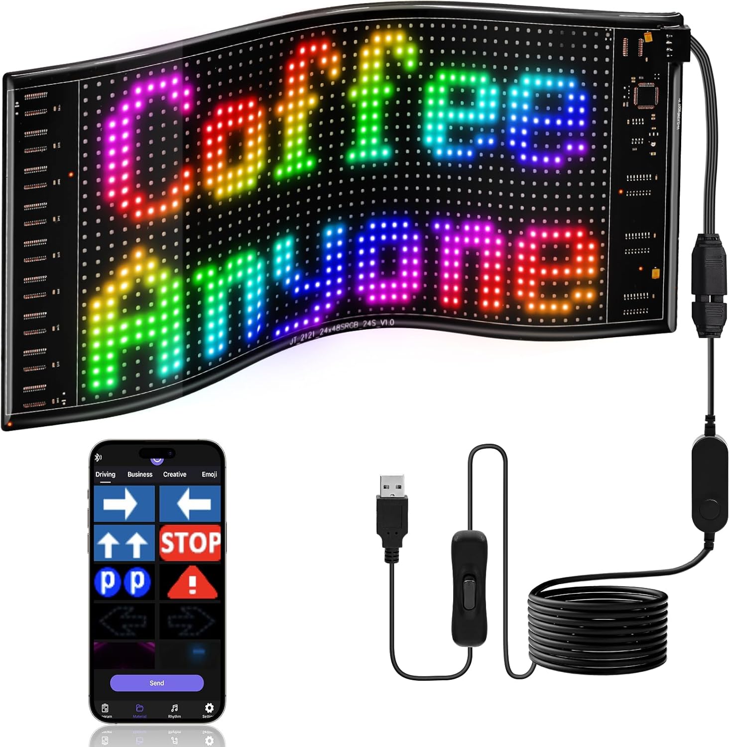 Car Led Light - Painel de pixel de matriz led
