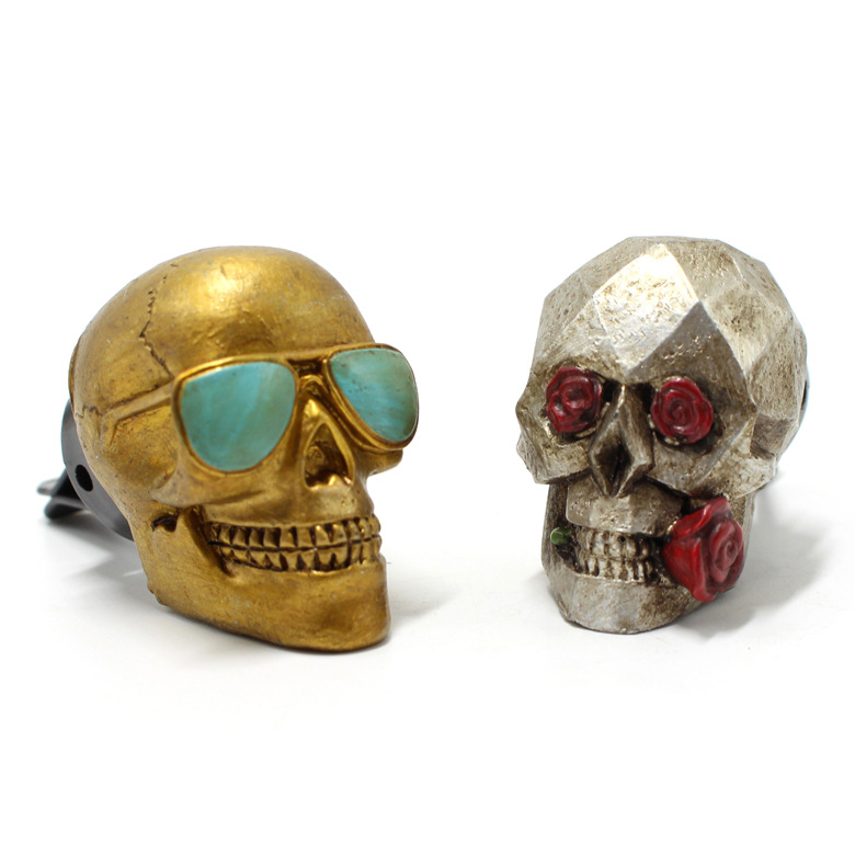 2 ‌ pçs/set Resina Rose Skull  - Car Air Freshener avaliação e preço