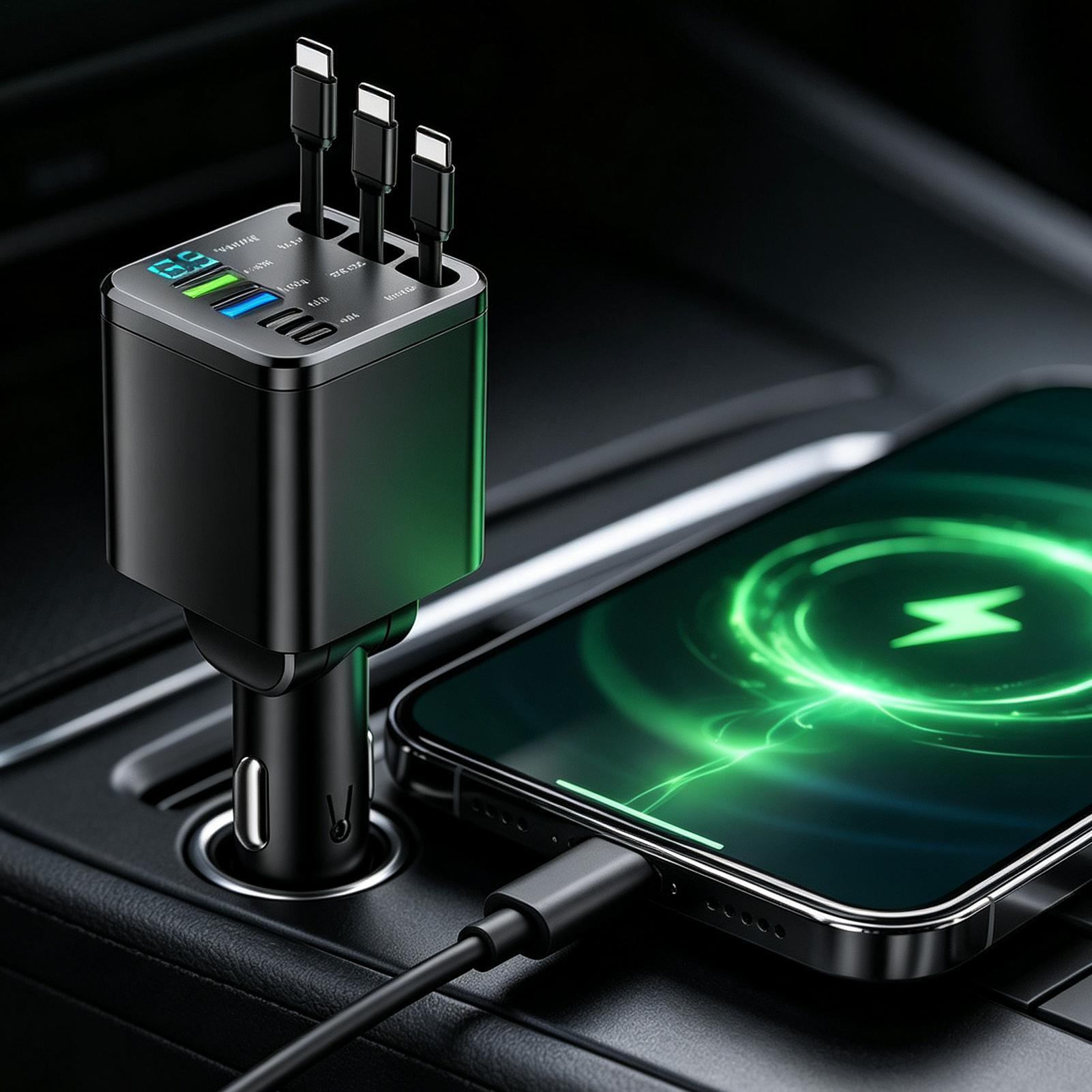 Carregador retrátil para carro - Car Charger avaliação e preço